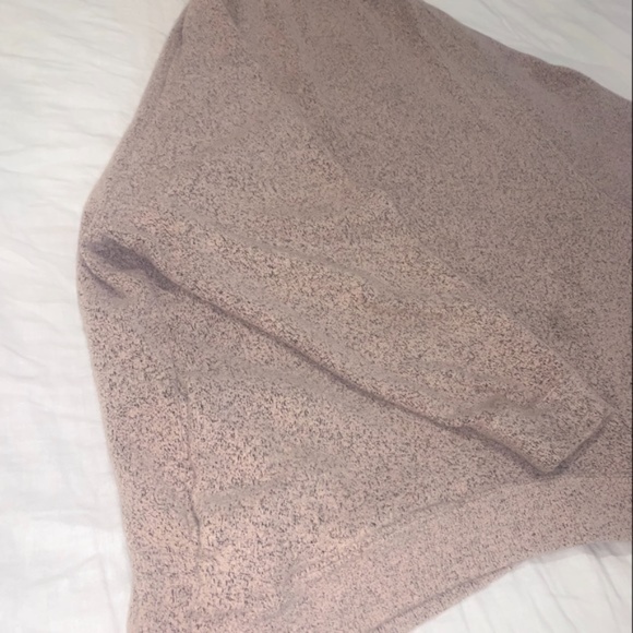 Free People Mock Neck Pocketed Sweater Pink - Picture 5 of 8